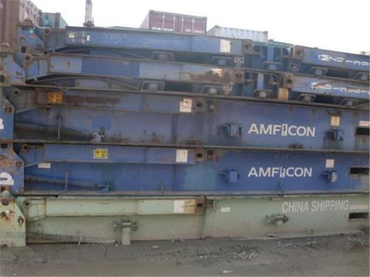 Chine Les normes internationales ont utilisé le conteneur de cargaison sec en acier plat des conteneurs 20gp de support fournisseur