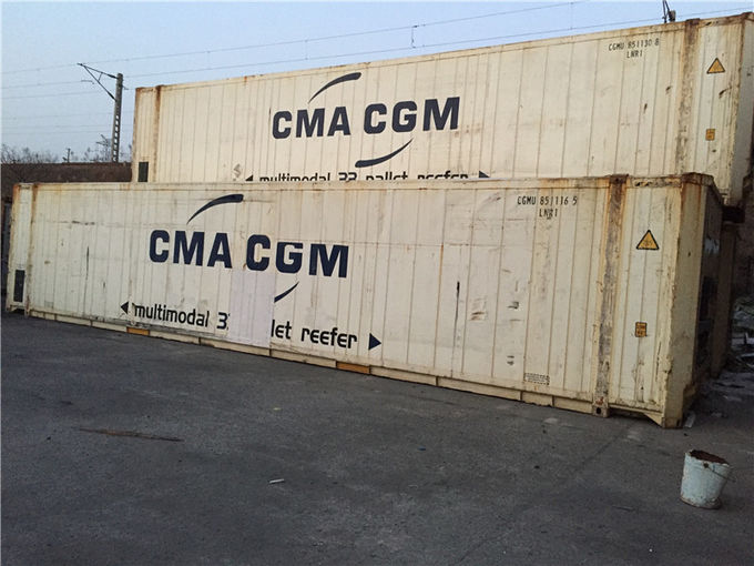 Haut conteneur 40 de cargueur de cube en métal blanc 45 20 pieds de conteneur de QG